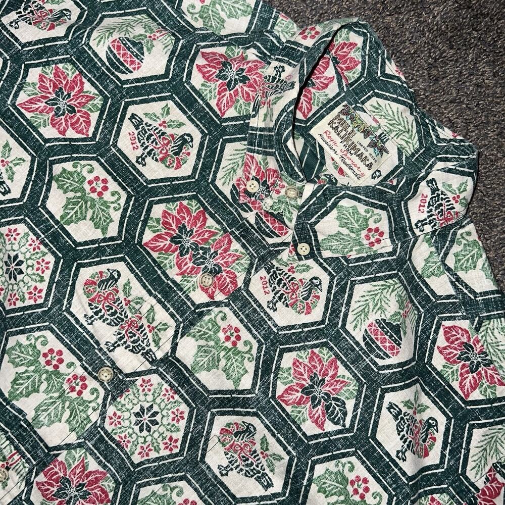 Limited Edition Mele Kalikimaka Reyn Spooner Christmas Button Down Shirt Men 2XL